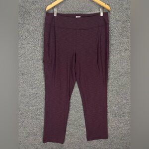 Duluth Trading NoGA Pants Women’s L Nylon Stretch Performance Activewear, Purple